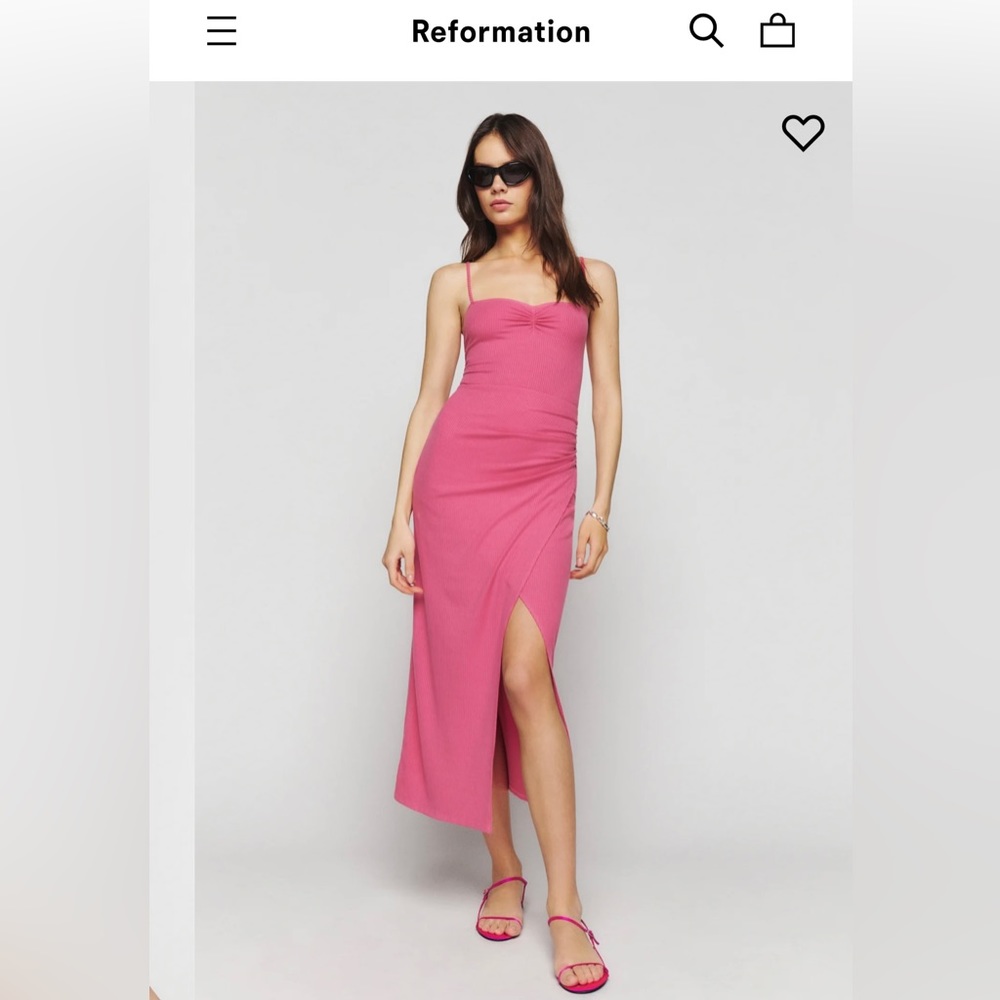 Reformation Formosa Knit Pink Dress - NWT